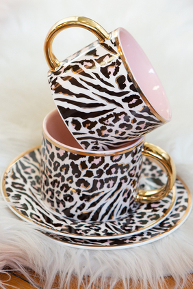Safari Leopard Teacup and Saucer